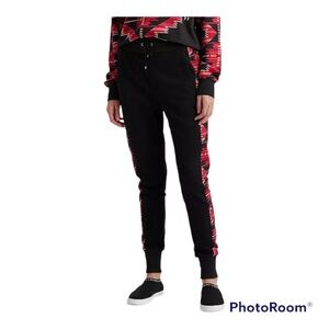 NWT LAUREN RALPH LAUREN Southwestern-Inspired Joggers (black label) S/P